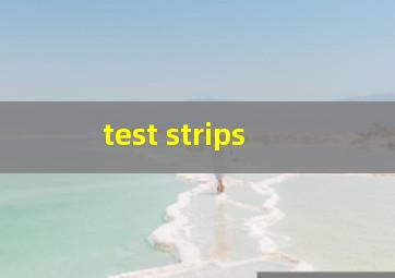  test strips